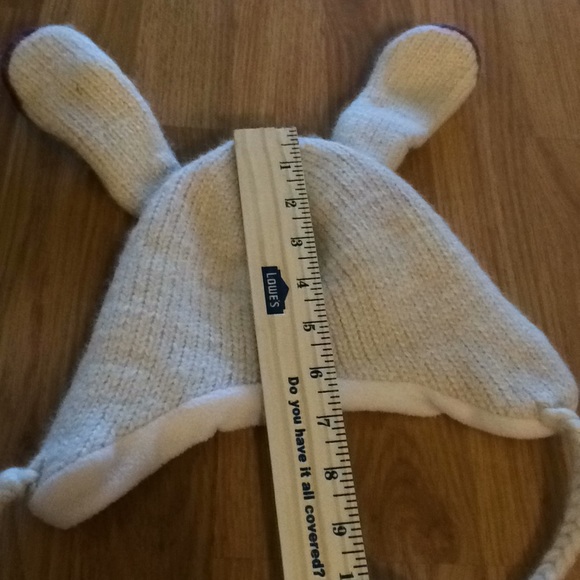 Nirvana Designs bunny hat hand knit Nepal - Picture 2 of 7